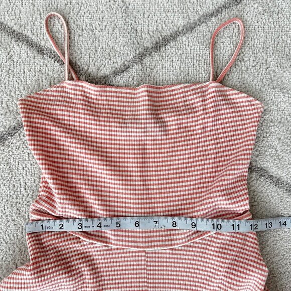 Reformation Striped Spaghetti Strap Full Skirt Striped Sundress Sz M - Picture 4 of 8